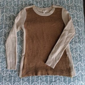 J Crew Camel Wool Sweater